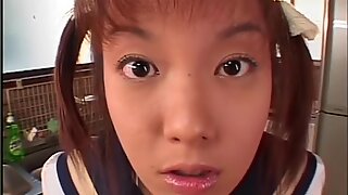 Little japoneză schoolgirl spermă covered - japoneză bukkake orgie