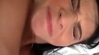 Brunette teen GF anal try out at home while being filmed