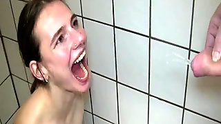 Fisting and pissing on insatiable teen slut
